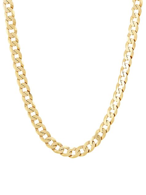 Saks Fifth Avenue Made in Italy Basic Sterling Silver Curb Chain .